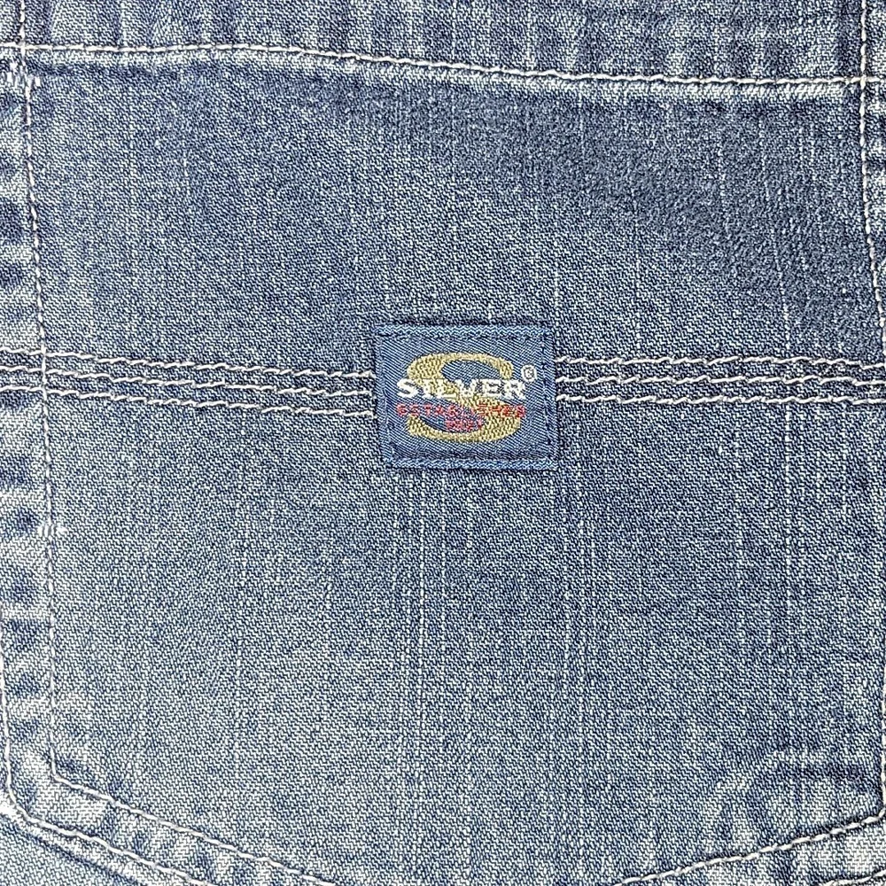 Vtg Silver Jeans Mens Size 38 Blue Denim Carpenter Shorts